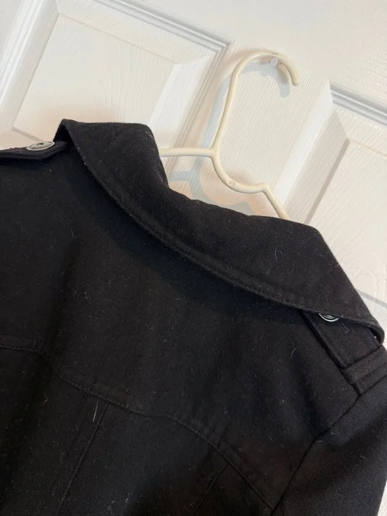 London Fog | Double-Breasted Wool Blend Trench Coat - Picture 9 of 11